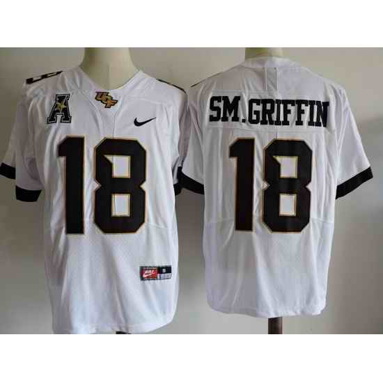 UCF #18 SM.GRIFFIN White Jersey